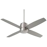 Oxygen Lighting Oxygen 3-101-24 Contemporary Modern 52``Ceiling Fan from Oslo Collection in Pewter, Silver Finish, Satin Nickel