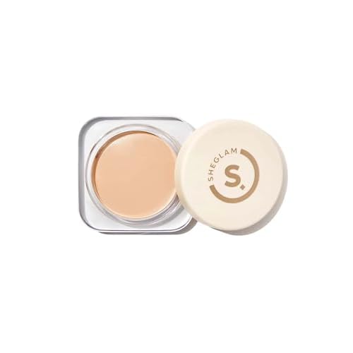 SHEGLAM Hydrating Cream Full Coverage Foundation Balm Long Lasting Concealer Face Foundation for Dry Skin - Fair 0.81 Ounce (Pack of 1) Fair