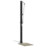 vidaXL Ducha Solar al Aire Libre Negro 217 cm PVC y Aluminio, Ducha...
