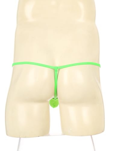 Jugaoge Sexy Men's See Through Bikini Panties Thong Underwear Bulge Pouch T-Back Brief G-String Tangas4