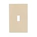 EATON PJS1V Arrow Hart Pjs1 Mid Size Screw Less Wall Plate, 1 Gang, 4-7/8 in L X 3-1/8 in W X 0.08 in T, Ivory
