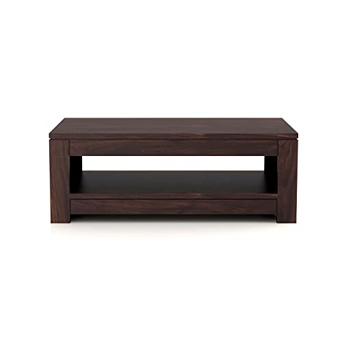 Image of Wooden Center Table for Living Room | Coffee Table for Home | Tea Table | Sofa Set Center Table (Walnut Finish)