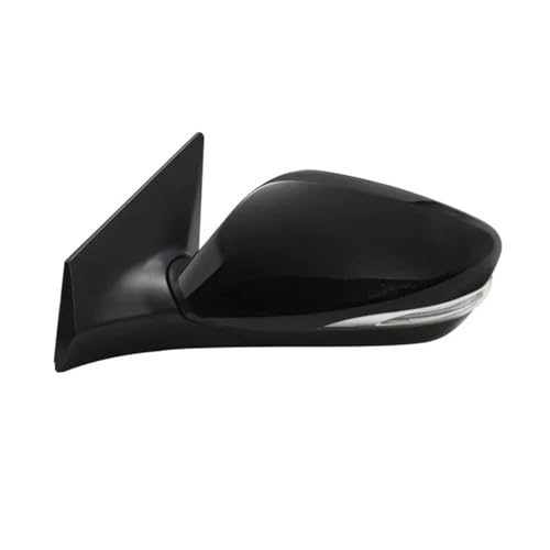 バックミラーアセンブリ に適合する ヒュンダイ に適合する エラントラ 2011-2013 用カーアクセサリー オートサイドバックミラーアセンブリ 電動折りたたみ式ターンシグナル 876103Y100 自動車バックミラー アセンブリ(黒,6Wire L)