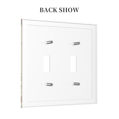 Plaque interrupteur égyptienne décorative à double commande