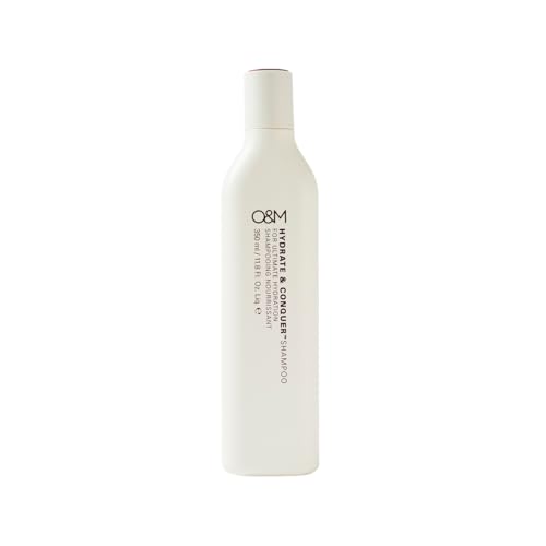 O&M Hydrate & Conquer Shampoo 350 ml – Shampooing Hydratant Cheveux Secs, Sans Sulfates, Silicones, Vegan