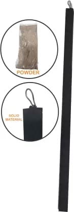 UTTAM Earthing Electrode For Zatka Machine "With Chemical Black Coating And Earthing Grade Powder" Iron Bonded "30cm Length" Home And Building Protection Galvanized Earthing Electrodes (Color: Black)-image-15