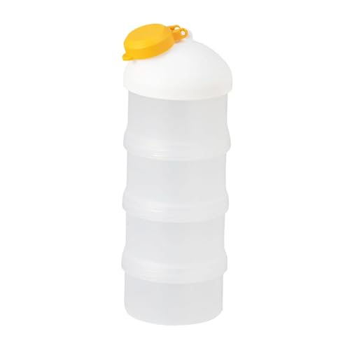 Fenteer Dispensador de Fórmula, Almacenamiento de Refrigerios para Niños, a Prueba de Fugas, Contenedor de, Contenedor de Proteína en Polvo Par, 4 Capas