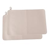 Filz-Sauna-Matte, 50 x 33 cm, Sauna-Bodenmatte, Sitzkissen, Wasseraufnahme, Wärmedämmungspad mit Aufhängung für Zuhause, Sauna, kommerzielles Spa, Gesundheitszentrum, Duschraum (weiß, 50 x 33 cm)