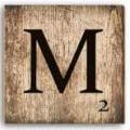 K&L Wall Art 3D Letras decorativas de madera de abedul 10cm letra grande cartel de madera conjunto con 12 piezas 60 x 60 cm