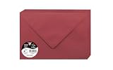 Clairefontaine 5882C - Pacco da 20 Buste gommate - Formato C5 16,2x22,9cm - 120g/m² - Colore bordeaux -Inviti Eventi e Corrispondenza - Gamma Pollen - Carta Premium Liscia