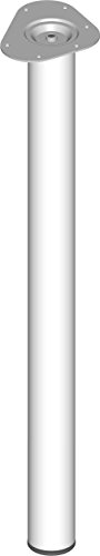 Best Quality 🔥 Element System Steel Pipe Feet Round Set of 4 Table Legs, Furniture Feet Including Screw-On Plate, 11102-00048
