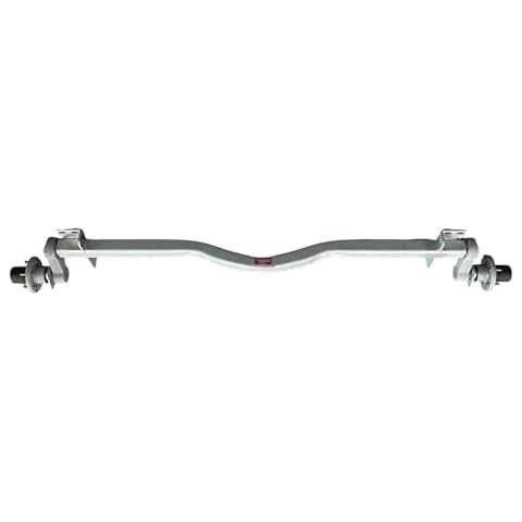 Sturdy Built Galvanized Boat Trailer Knott Autoflex Torsion Axle Accu-Lube Hubs 3750 lb 78'' Hubface Cover