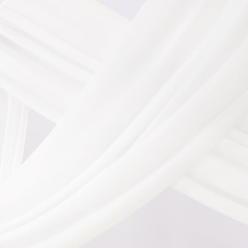 Image of Socomi Wedding Arch Draping Fabric 1 Panel 29 inch x 19Ft Ivory Sheer Chiffon Curtain Drapes 6 Yards for Wedding Ceremony Birthday Party Decoration