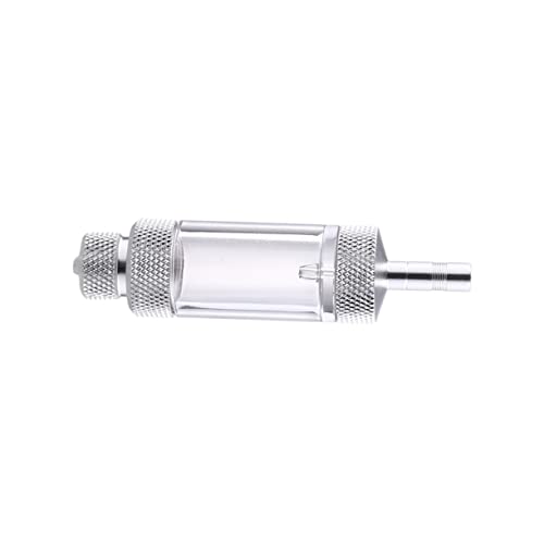 SEWOART ディフューザーレギュレーター sink co gas フィルター インフレータブル 取り外し可能な 水上カウンター 非 逆止泡カウンター チェックバルブレギュレーター Silver