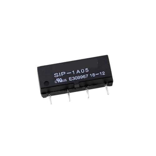 Relais 5VDC SIP1A05 à micro tube Reed 4PIN pour commutation rapide et silencieuse de signaux