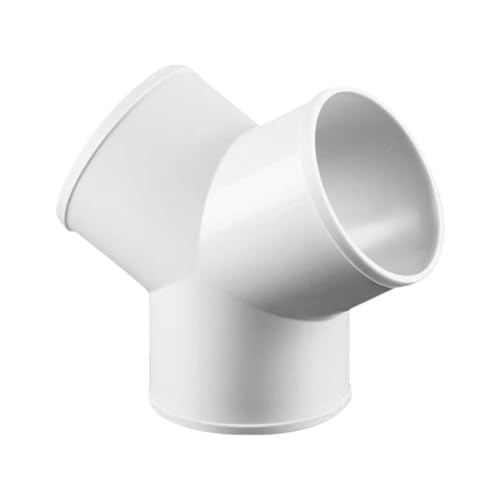 Opatiny Raccordo a T e Y per tubi di ventilazione per tubi da 100 mm e 150 mm, in plastica ABS, per tubo di sfiato dell'asciugatrice, bianco