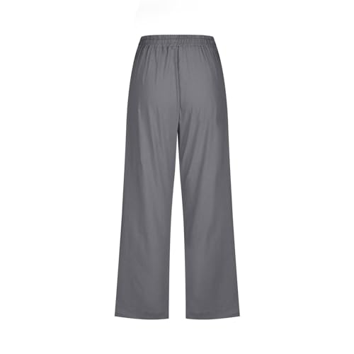 Capri Pants for Women Casual 2025,Summer Drawstring Elastic High Waist Linen Pant,Capris Pants for Women Cotton Linen4