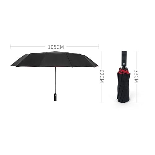 Parapluie pliant double couche grand format pour la pluie