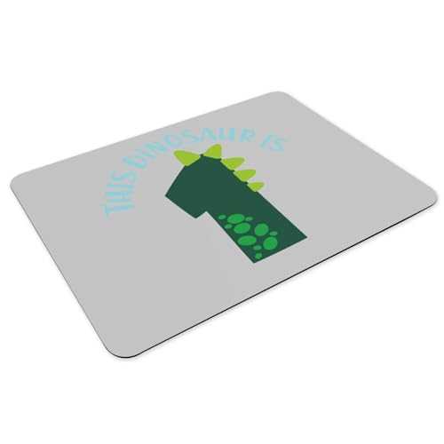 Set de table dinosaure antidérapant gris grand format anti-taches x4