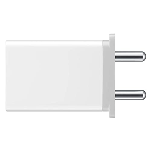 Image of Fast Charger for Oppo A9 2020 Charger Original Adapter Like Mobile Fast Charging Power Adapter | Android Charge with 1 Meter USB Type-C Charging Data Cable [2.4 Amp, White ]