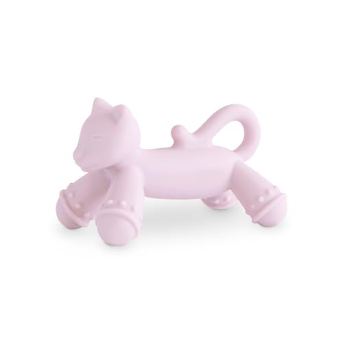 Image of mushie Silicone Baby Teether Toy | Cat Figurine Teether