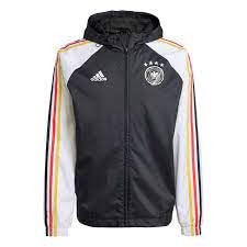adidas Men's Germany Alphaskin Windbreaker, Black, XX-Large