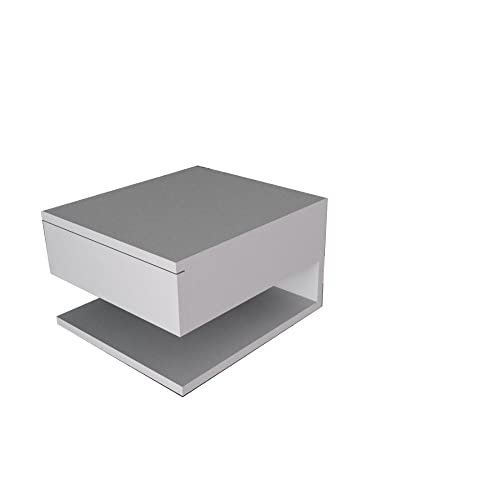 Mesa de Cabeceira Suspensa 1 Gaveta Apppunto Branco