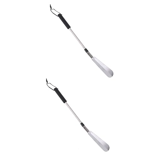 Couteau à chaussures en acier flexible : lot de 2 Chausse-pieds ergonomiques durables