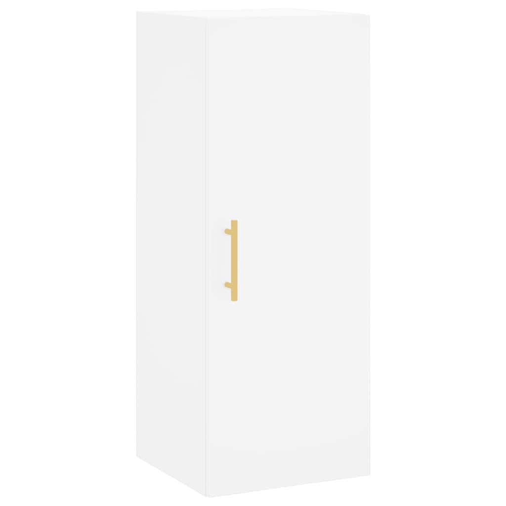 vidaXL Armario de Pared Blanco 34,5x34x90 cm, Armario, Armario Colgante, Armario Auxiliar, Armario de almacenaje, Armario Colgante de Pared