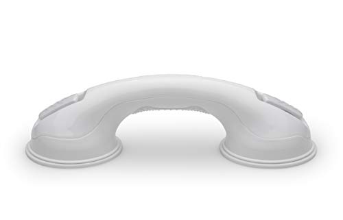 Safe-er-Grip Safe-er-Grip Changing Lifestyles Suction Cup Grab Bars for Bathtubs & Showers; Safety Bathroom Assist Handle, White, 12 inches