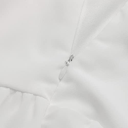 2021 Womens Off Shoulder Wedding Dresses Long Sleeve Mesh Bridal Dresses Evening Maxi Dress Ruffle Sweetheart Bridal Long Gowns White #TOP6