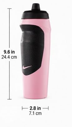 Image of Nike HYPERSPORT Bottle 20 OZ Perfect Pink /Black /Black /Perfect Pink Sipper Bottle 600 ml