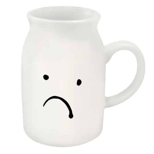 Azeeda 300ml 'Sad Face' Ceramic Milk Jug (MJ00009586)
