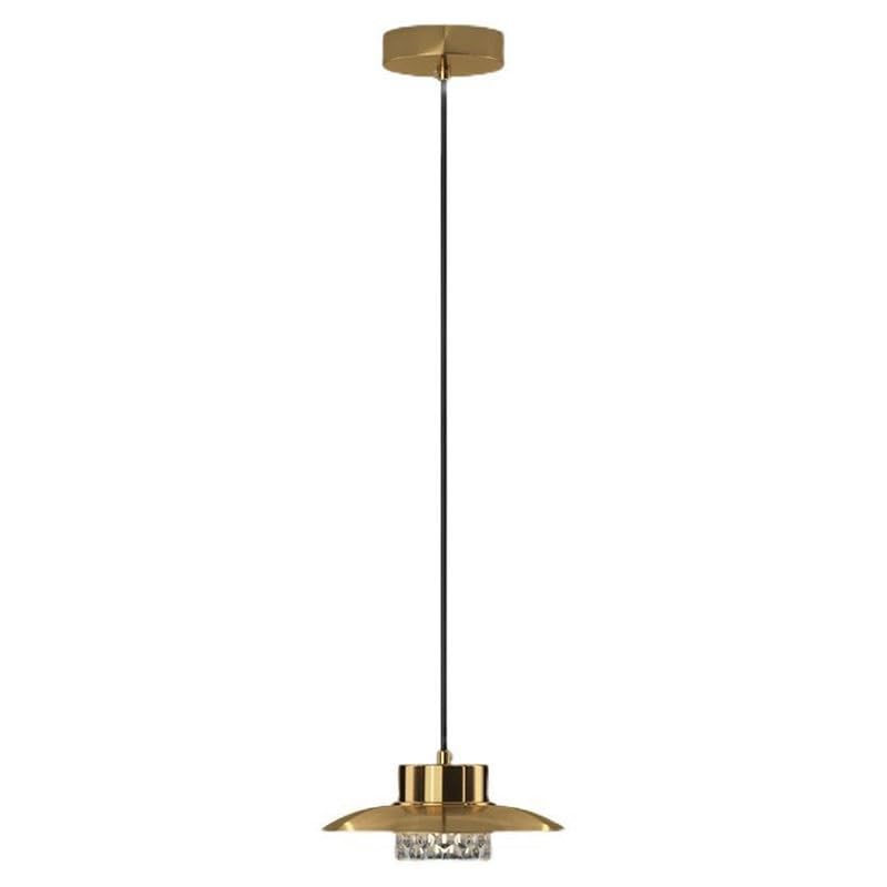 Lampe suspendue en laiton LED pour remplacer une veilleuse de chevet encombrante