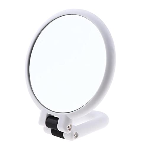 2xRound Handheld Double Side Makeup Mirror Magnifying Mirror w/Hanger Hole X15-image-6