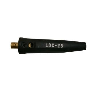 Lenco 05423 LDC-25 Black Male Dinse Style Cable Connector