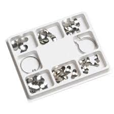 GC - GOLD CURA Dental|Matrices Kit|Sectional Contoured Metal Matrices Kit|Dental Matrix Band|Pack Of 100 Pcs With Delta And Standard Ring