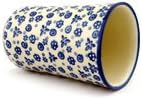 Polmedia Polish Pottery 15 oz Stoneware Tumbler H8040B Hand Painted from Ceramika Artystyczna in Boleslawiec Poland. Shape S957A(076) Pattern P2041A(16X)