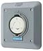20A Twist-Lock Receptacle 2P 3W 250VAC L6-20R GY