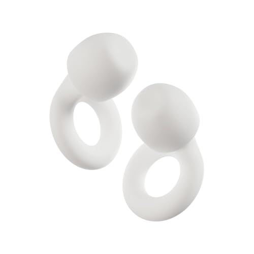 Place Quiet 2-Tapones ultracómodos antirruido,para dormir,concentrarse, viajar, sensibilidad al ruido| Protección auditiva flexible|Ajuste personalizable|Reducción del ruido: 24 dB (SNR) BLANCO