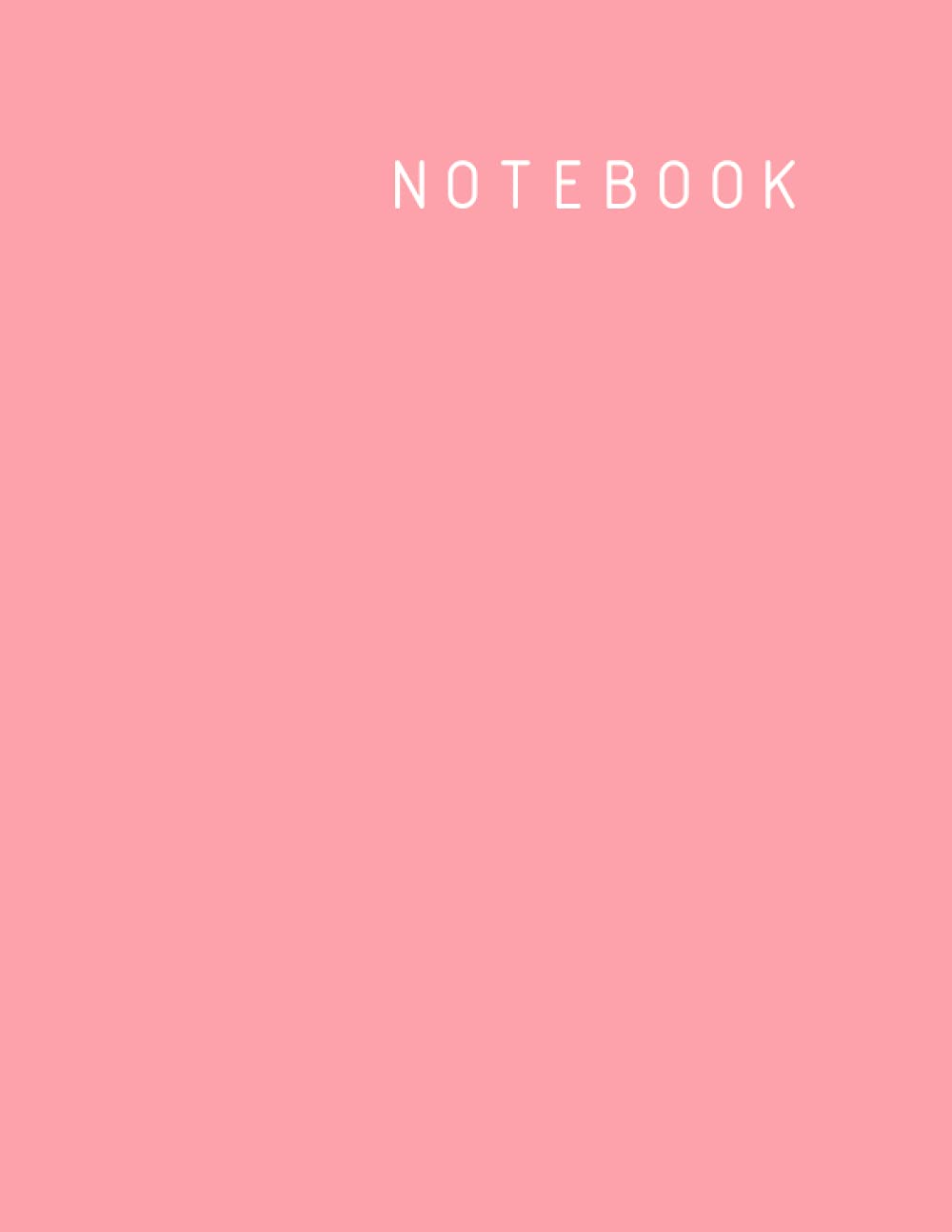 Notebook: 8.5 x 11 inches Unlined/Unruled/Plain 100 page Notebook with margin (Unruled Notebook with Margin)