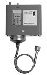 JOHNSON CONTROLS P70AB-2C Pressure Control 100-425 PSIG ADJ. DIFF. 5/35 PSI, Low Pressure Control,SPST,20IN/100PSIG,36IN Cap,1/4IN NUT, Replaced by