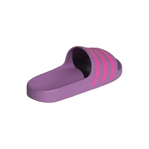 adidas Women's Adilette Aqua, Preloved Purple/Lucid Pink/Preloved Purple, 63