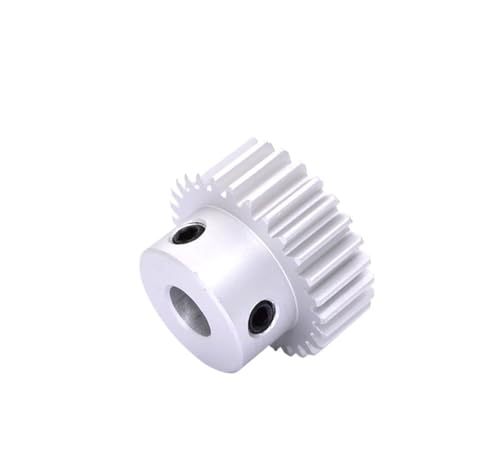 Bevel Gear Pinion Hardware Mechanical Aluminum Alloy Motor Spur Gear 1M 1 Mold 12-60 Teeth Convex Straight Tooth Pitch 3.14/Tooth Thickness 10/Hole 5/6/8/10/12mm(1M 30T Hole-8)