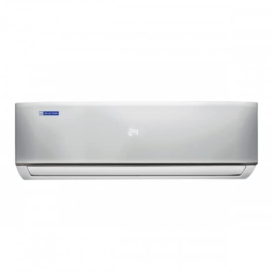 Image of Blue Star Air Conditioner|1.5 Ton 3 Star|Fixed Speed Split AC|Copper|FC318DNU|2022|White