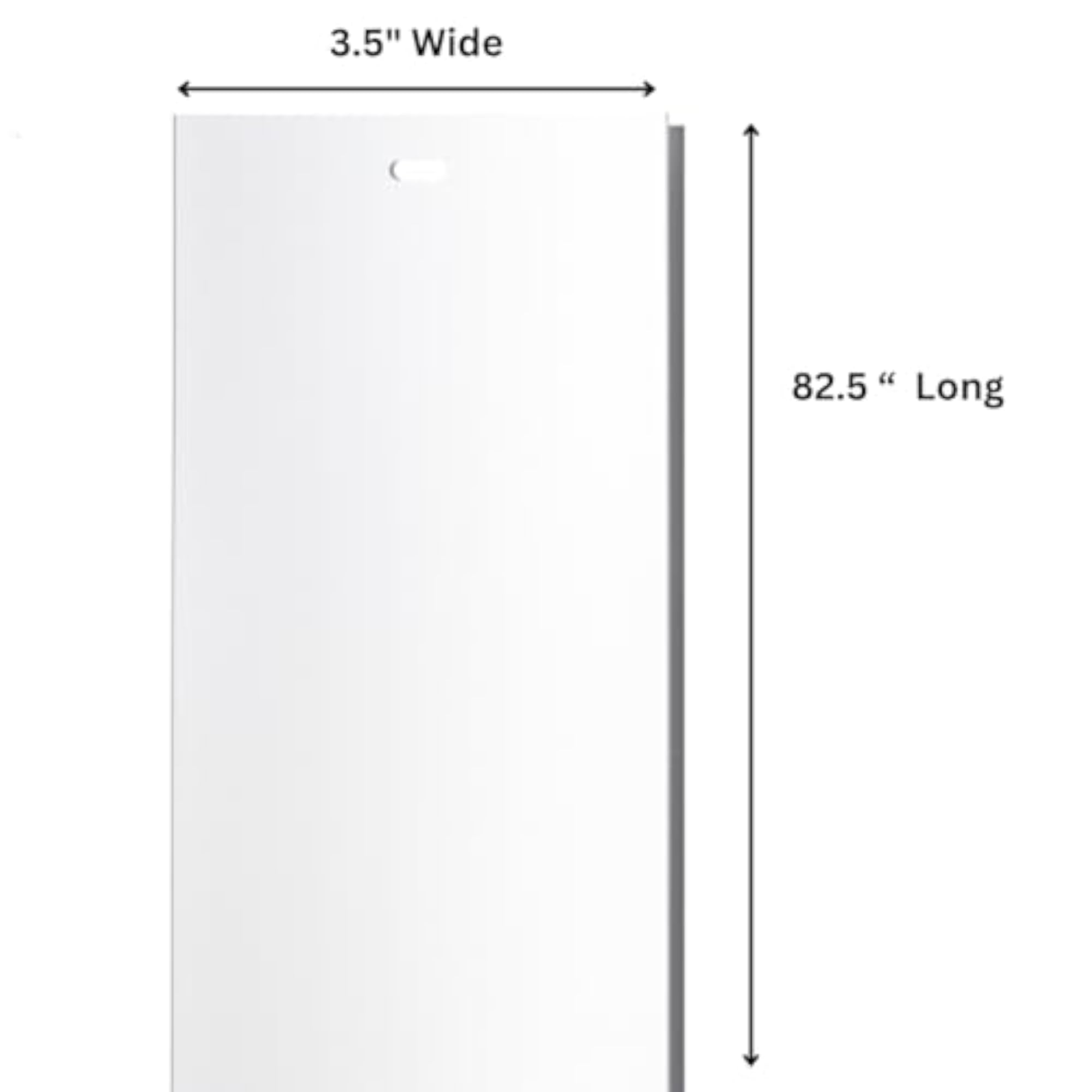 White Vertical Replacement Slats for Doors and Windows