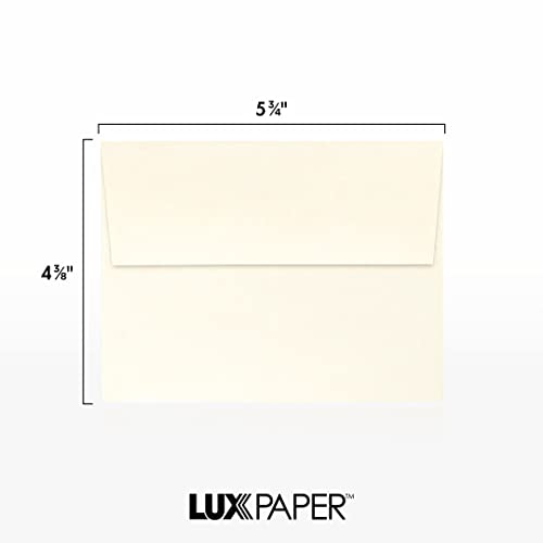 Luxpaper A2 Invitation Envelopes | Peel & Press | 4 3/8" X 5 3/4" | Champagne Metallic | 80Lb. Text | 50 Qty #TOP2