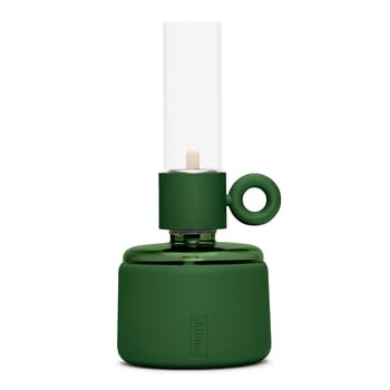 Fatboy Flamtastique XS Öllampe - moderne Öllaterne mit Glas - Sturmlaternen mit mattierte Silikonbeschichtung - einzigartige Tischlampe - Grün
