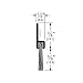 Pemko Brush Door Bottom Sweep, Dark Bronze Anodized Aluminum with 0.625" Black Nylon Brush Insert, 0.25" W x 1.375" H x 48" L