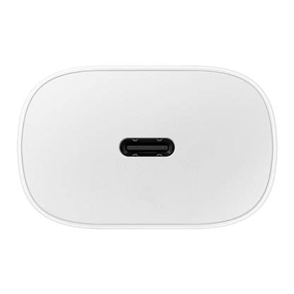 Image of MAK 25W Charger with Cable for Samsung Galaxy A15 5G Type C Charger Adapter Compatible with Galaxy A15 Charger, 25 Watt USB Type C to C Pd Charging Adapter C Type, White